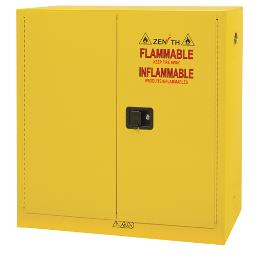 Armoire pour produits inflammables, 24 gal., 2 Porte(s), 43" La x 44" h x 12" p Brunswick Fyr & Safety