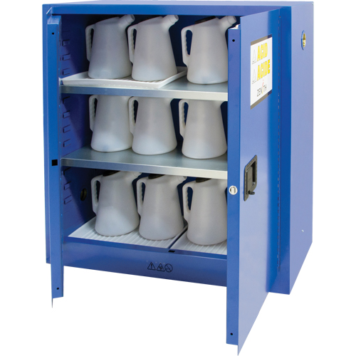 Corrosive Liquids Cabinet, 30 gal., 43" x 44" x 18" Brunswick Fyr & Safety