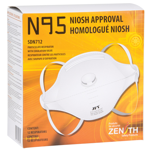 Respirateur contre les particules, N95, Certifi&eacute; NIOSH, Moyen/grand Brunswick Fyr & Safety
