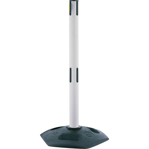 Dual Line Heavy Duty Receiver Post, 38" High, White Brunswick Fyr & Safety