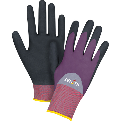 ZX-2 Premium Coated Gloves, 9/Large, Nitrile/Foam Nitrile Coating, 18 Gauge, Nylon Shell Brunswick Fyr & Safety