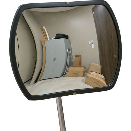 Miroir convexe rectangulaire/rond avec bras t&eacute;lescopique, 12" h x 18" la, Int&eacute;rieur/Ext&eacute;rieur Brunswick Fyr & Safety
