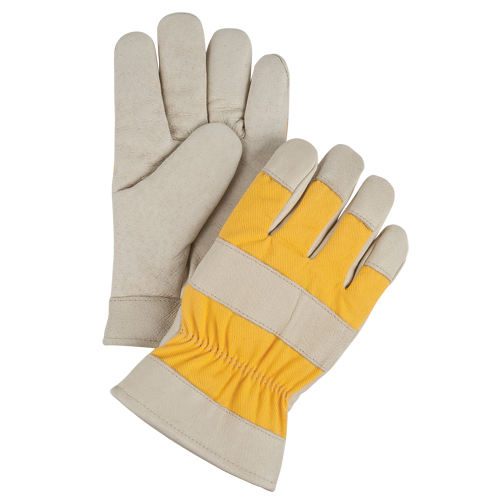 Gants de travail doubl&eacute;s pour l'hiver de premi&egrave;re qualit&eacute;, Petit, Paume en Cuir fleur de porc, Doublure en Molleton de mousse Brunswick Fyr & Safety