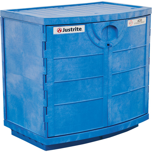 Polyethylene Corrosive/Acid Cabinet, 24 gal., 36" x 35" x 25" Brunswick Fyr & Safety