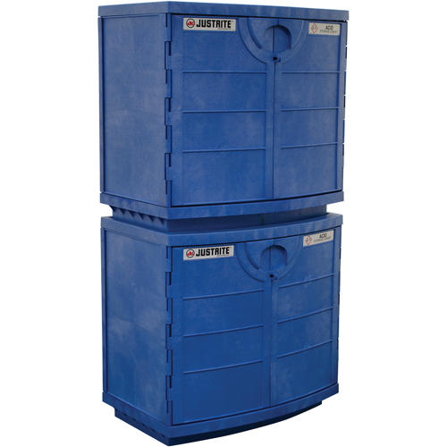 Polyethylene Corrosive/Acid Cabinet, 24 gal., 36" x 35" x 25" Brunswick Fyr & Safety