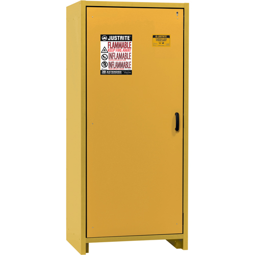 30-Minute EN Safety Storage Cabinet, 30 gal., 1 Door, 34.02" W x 76.65" H x 24.21" D Brunswick Fyr & Safety