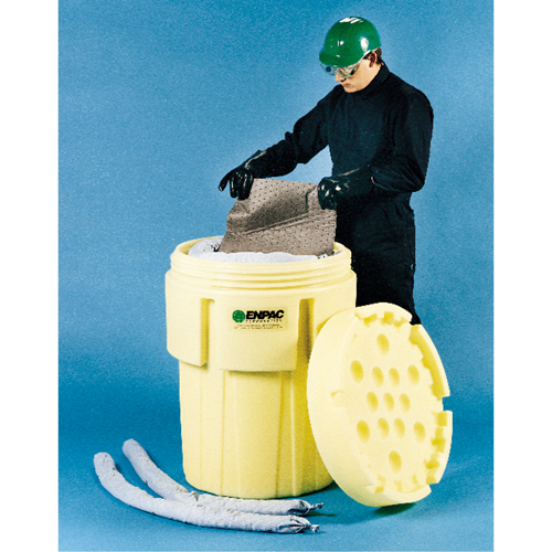 Poly-Overpack&reg; 65 Salvage Drum, 65 US gal., Stationary Brunswick Fyr & Safety