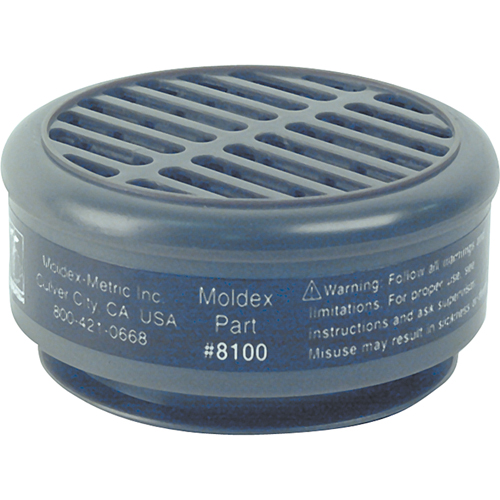 8000 Series Replacement Cartridges, Gas/Vapour Cartridge, Organic Vapour Brunswick Fyr & Safety
