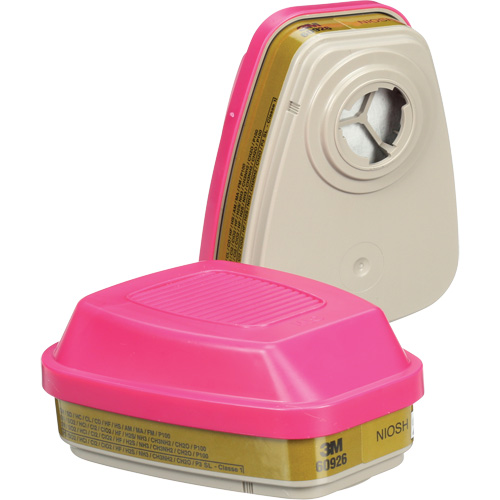 Cartouches pour respirateur s&eacute;rie 6000, Cartouche gaz/vapeur, Gaz multiples/Vapeurs/P100 Brunswick Fyr & Safety