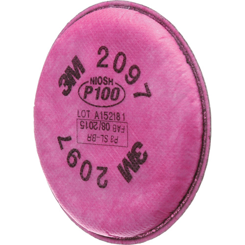 Pr&eacute;filtres pour respirateurs s&eacute;rie 2000, Filtre contre les particules, Vapeurs organiques/P100 Brunswick Fyr & Safety