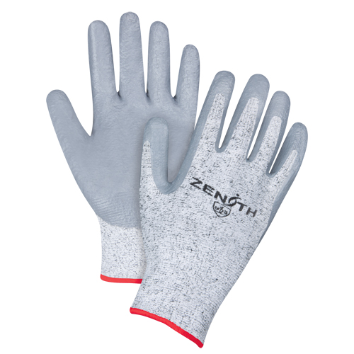 Gants &eacute;lastiques sans coutures r&eacute;sistants &agrave; la coupe, Taille Petit/7, Calibre 13, Rev&ecirc;tement Nitrile, Enveloppe en PEHP, ANSI/ISEA 105 niveau 2/EN 388 niveau 3 Brunswick Fyr & Safety