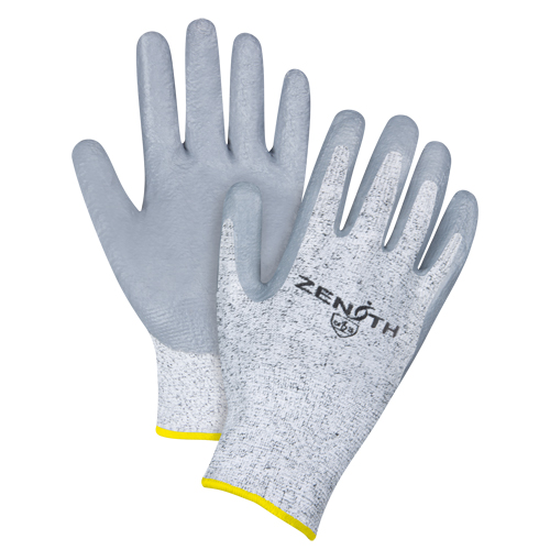 Gants &eacute;lastiques sans coutures r&eacute;sistants &agrave; la coupe, Taille 2T-Grand/11, Calibre 13, Rev&ecirc;tement Nitrile, Enveloppe en PEHP, ANSI/ISEA 105 niveau 2/EN 388 niveau 3 Brunswick Fyr & Safety
