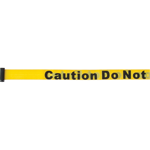 Tape Cassettes for Build-Your-Own Crowd Control Barriers, Caution Do Not Enter, 7', Yellow Tape Brunswick Fyr & Safety
