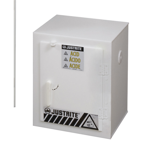 Solid Polyethylene Acid Cabinets, 6 x 0.66043 Gal., 17" x 22" x 17" Brunswick Fyr & Safety