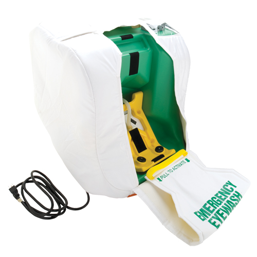 Heated Portable Eyewash Station, Gravity-Fed, 16 gal. Capacity, Meets ANSI Z358.1 Brunswick Fyr & Safety