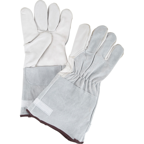 Ultimate Dexterity Winter-Lined Work Gloves, Large, Grain Goatskin Palm, Fleece Inner Lining Brunswick Fyr & Safety