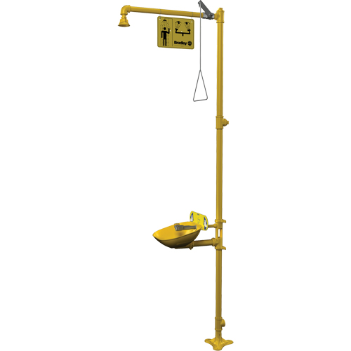 Combinaison de douche d'urgence & douche oculaire Halo Brunswick Fyr & Safety