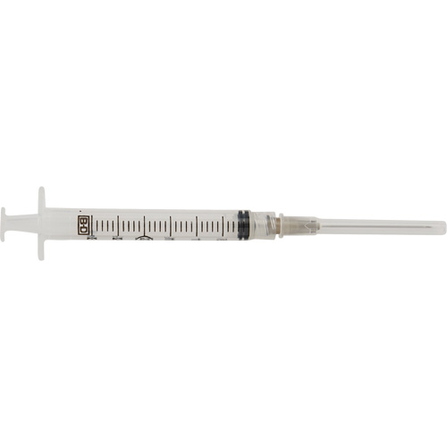 Syringe with BD PrecisionGlide Needle, 3 ml Brunswick Fyr & Safety