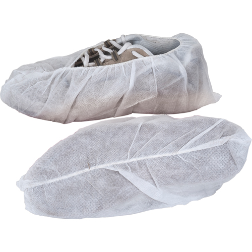 Shoe Covers, X-Large, Polypropylene, White Brunswick Fyr & Safety