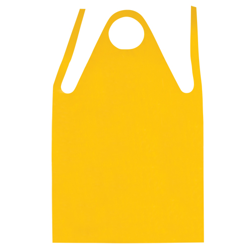 Apron, Polyurethane, 45" L x 35" W, Yellow Brunswick Fyr & Safety
