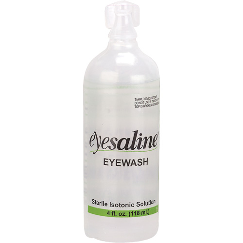 Saline Eyewash Bottles, Full Bottle, 4 oz. Brunswick Fyr & Safety