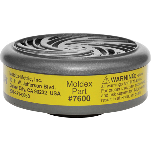 Filtres pour respirateur s&eacute;rie 7000/9000, Cartouche gaz/vapeur, Gaz multiples/Vapeur organique Brunswick Fyr & Safety