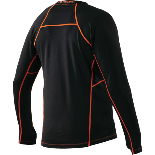Long Sleeve Thermal Shirts, Men's, Medium, Black Brunswick Fyr & Safety