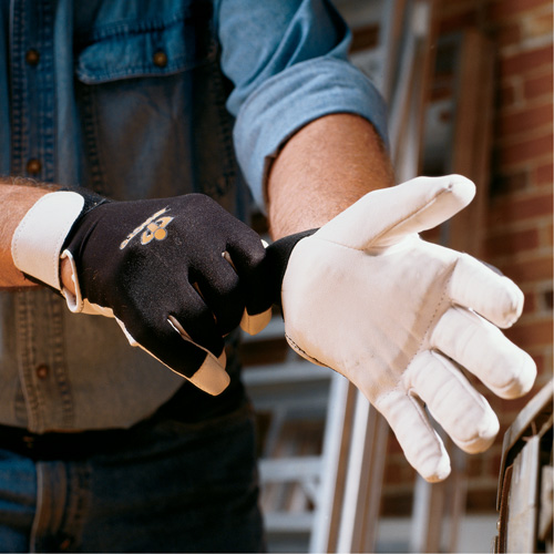 Anti-Vibration Air Glove&reg;, Size Medium, Pearl Leather Palm Brunswick Fyr & Safety