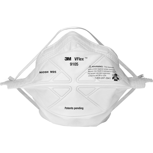 9105S VFlex Particulate Respirators, N95, NIOSH Certified, Small Brunswick Fyr & Safety