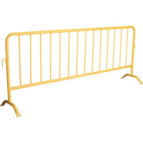 Portable Barrier, Interlocking, 102" L x 40" H, Yellow Brunswick Fyr & Safety