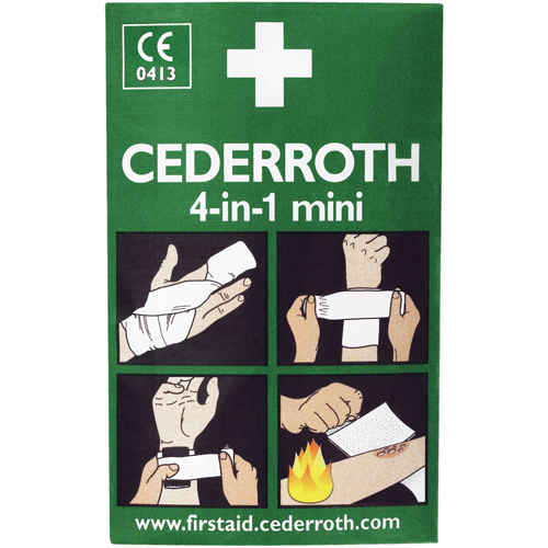 Cederroth 4-in-1 Bloodstopper, 5" L x 3" W Brunswick Fyr & Safety