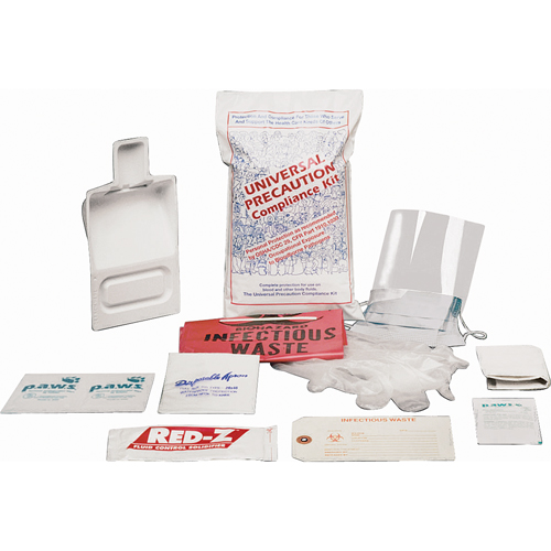 Trousses de nettoyage de d&eacute;versements liquides, Mati&egrave;res dangereuses, Sac, Absorbance de Aucune Brunswick Fyr & Safety