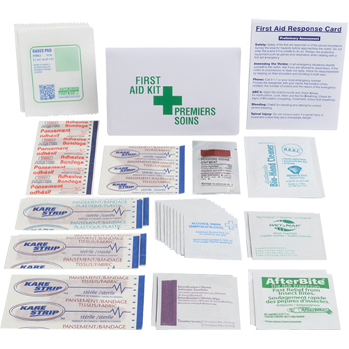 Trousses de premiers soins promotionnelles, Dispositif m&eacute;dical Classe 1, Portefeuille Brunswick Fyr & Safety