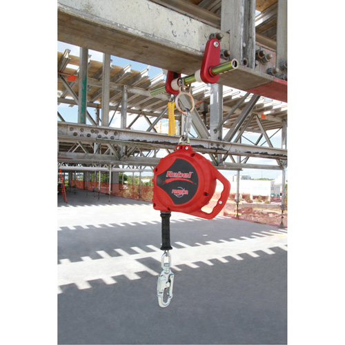Cordage de s&eacute;curit&eacute; autor&eacute;tractable Rebel, 33', Acier galvanis&eacute;, Pivotant Brunswick Fyr & Safety