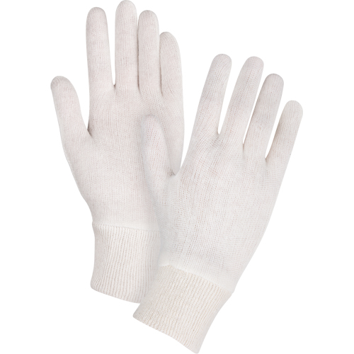 Gants d'inspection de poids moyen, Poly/coton, Poignet Poignet en tricot, Hommes Brunswick Fyr & Safety