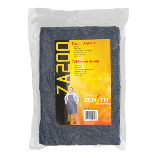 Apron, Cotton, 38" L x 28" W, Blue Brunswick Fyr & Safety