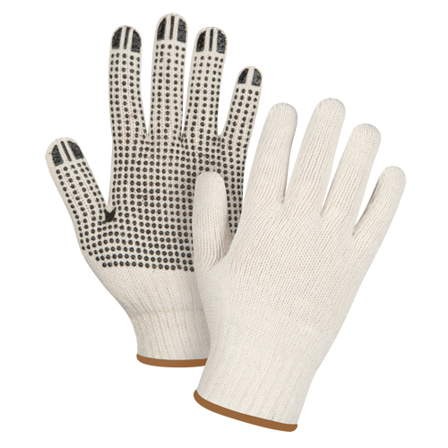 Gants tricot&eacute;s de poids lourd, Poly/coton, Un c&ocirc;t&eacute;, Calibre 7, Grand Brunswick Fyr & Safety