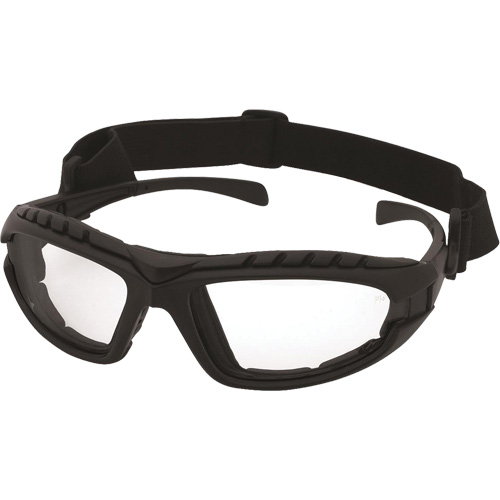 Dustdevil Black Frame Safety Glasses, Clear Lens, Anti-Fog/Anti-Scratch, ANSI Z87+/Meets/Exceeds CSA Z94.3 Brunswick Fyr & Safety