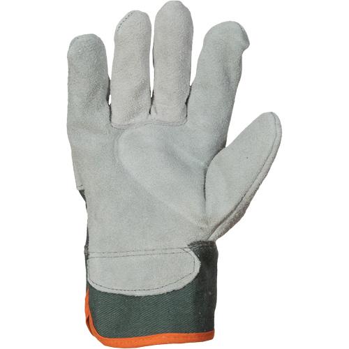 Gants d'ajusteur Endura, Grand, Paume en Cuir refendu, Doublure en Coton Brunswick Fyr & Safety