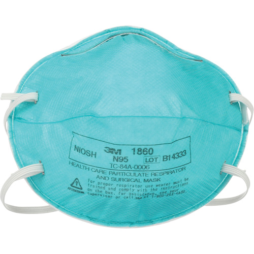 1860 Particulate Healthcare Respirator, N95, NIOSH Certified Brunswick Fyr & Safety
