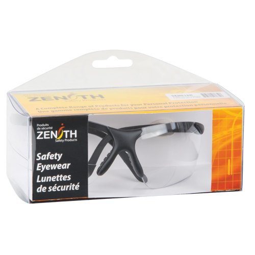 Lunettes de s&eacute;curit&eacute; s&eacute;rie Z1800 avec verres de lecture, Anti-&eacute;gratignures, Transparent, Dioptrie 2,5 Brunswick Fyr & Safety