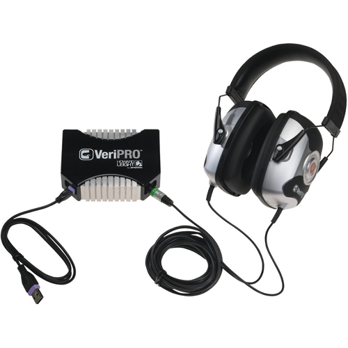 Syst&egrave;me pour tester l'ajustement des bouchons d'oreille VeriPRO de Howard Leight Brunswick Fyr & Safety
