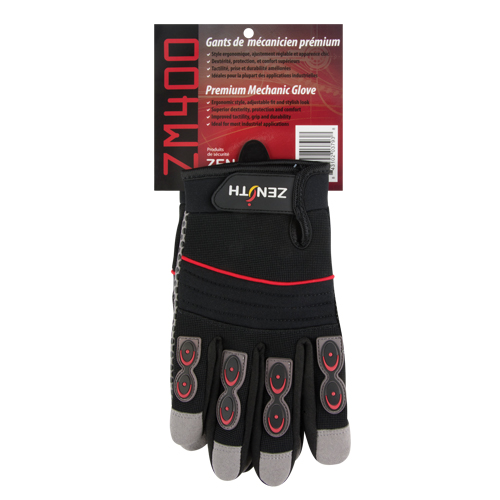 ZM400 Premium Mechanic's Gloves, Synthetic Palm, Size Medium Brunswick Fyr & Safety