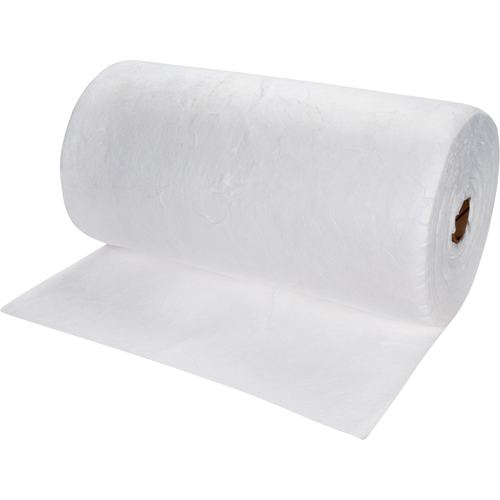 Premium Meltblown Sorbent Rolls, Heavyweight, 150' L x 30" W, 50 gal. Absorbancy Brunswick Fyr & Safety