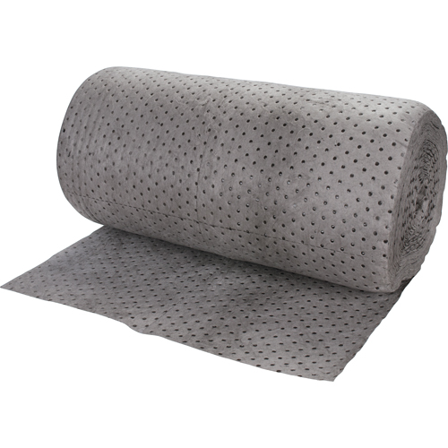 Rouleaux absorbants li&eacute;s de premi&egrave;re qualit&eacute;, Poids moyen, 150' lo x 30" la, Absorption 40 gal. Brunswick Fyr & Safety