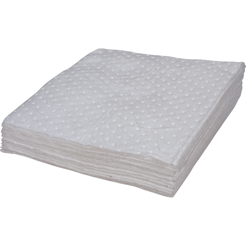 Premium Bonded Sorbent Pads, Oil Only, 15" x 17", 8 gal. Absorbancy Brunswick Fyr & Safety