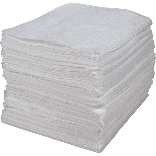 Premium Bonded Sorbent Pads, Oil Only, 15" x 17", 30 gal. Absorbancy Brunswick Fyr & Safety