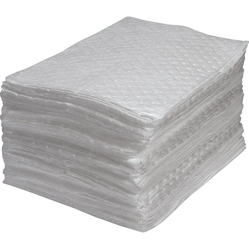 Premium Fine Fibre Sorbent Pads, Oil Only, 15" x 17", 30 gal. Absorbancy Brunswick Fyr & Safety