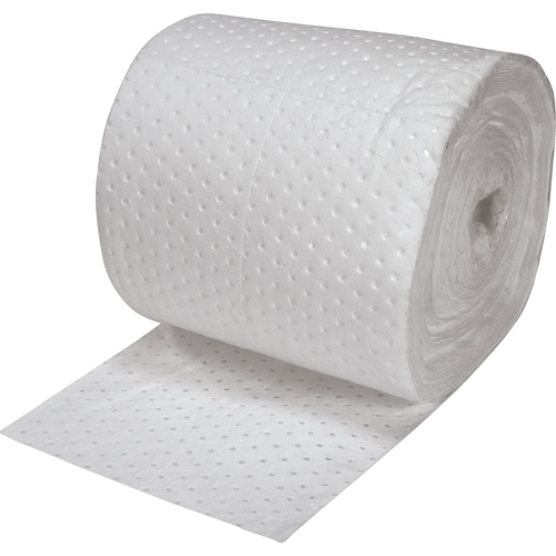 Premium Fine Fiber Sorbent Rolls, Heavyweight, 150' L x 15" W, 25 gal. Absorbancy Brunswick Fyr & Safety
