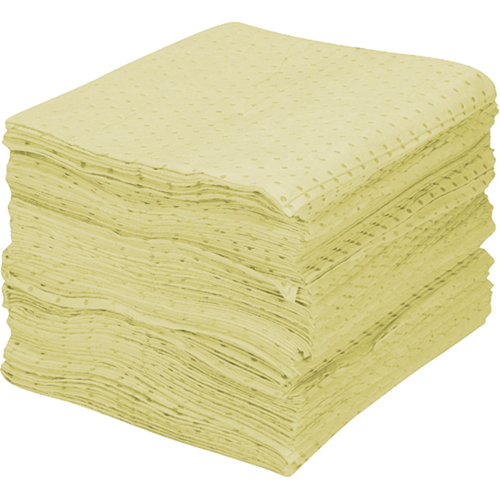 Premium Fine Fiber Sorbent Pads, Hazmat, 15" x 17", 30 gal. Absorbancy Brunswick Fyr & Safety